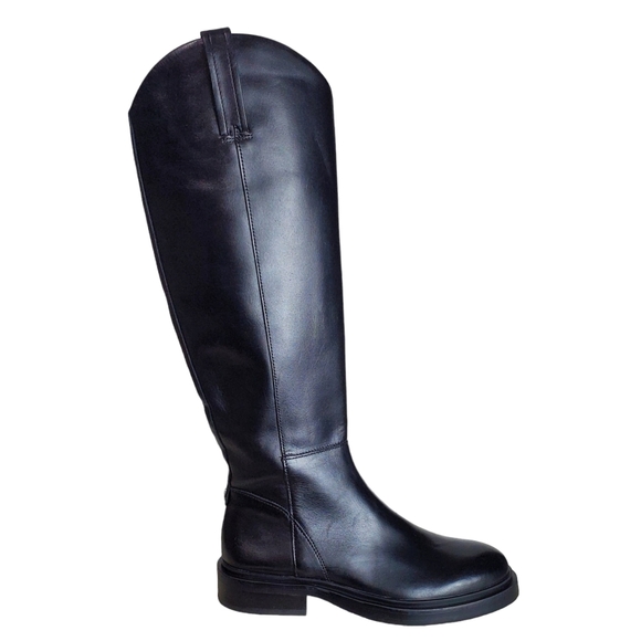 New Sam edelman fable womes leather zip up tall ridding boots black - Picture 7 of 16